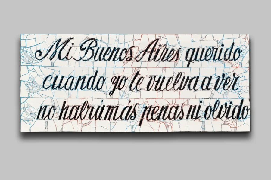 «Mi Buenos Aires querido», fileteado de Luis Zorz