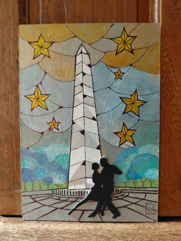 Obra «Bajo un cielo de estrellas» de Regina Satz